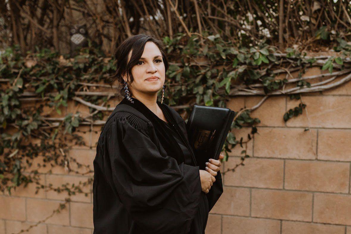 Wedding ceremony officiated by Valeria Blooms